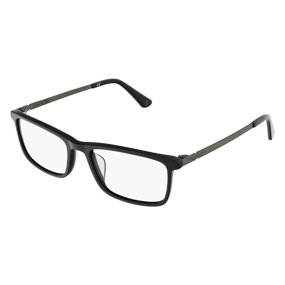 Police Men's Gray Plastic Frames