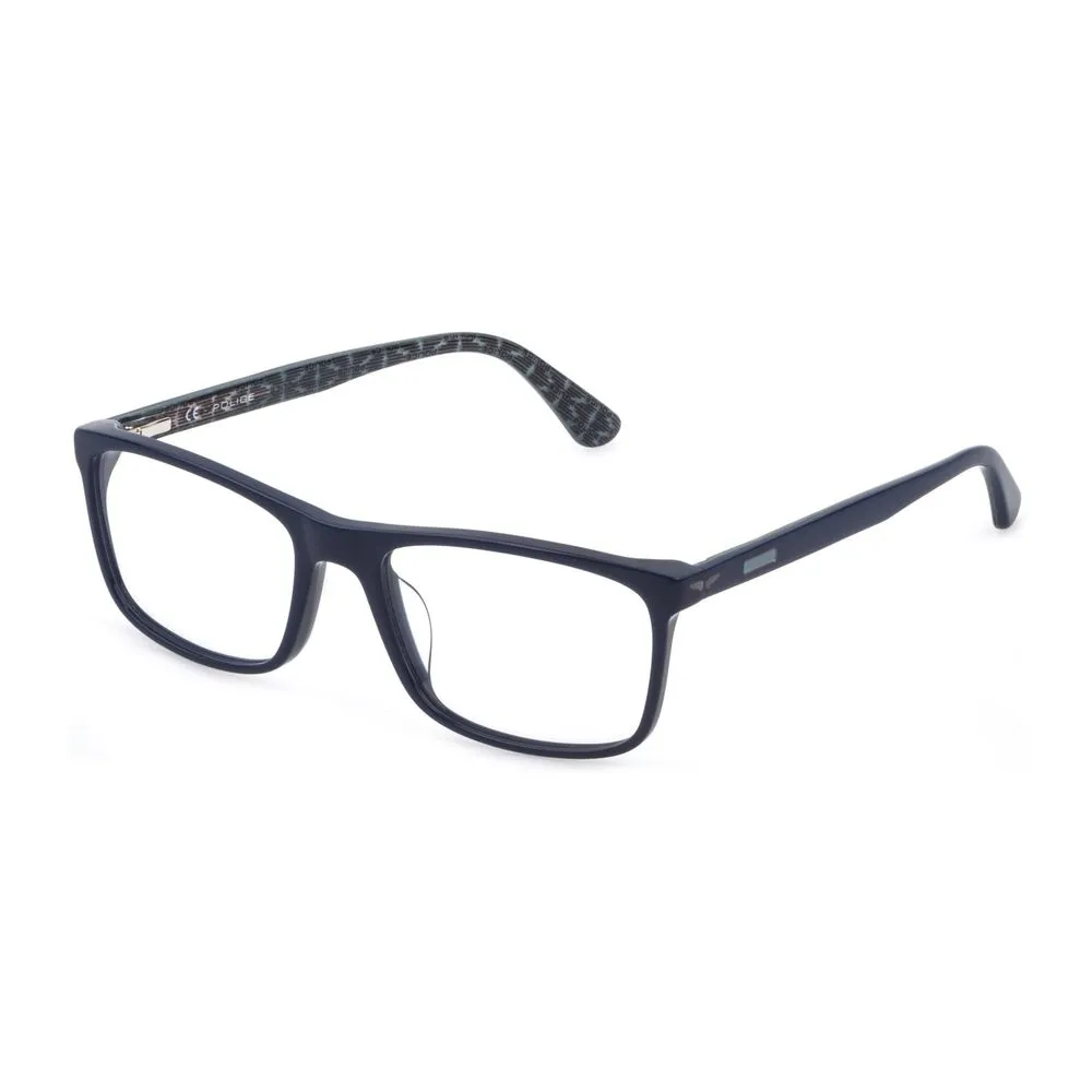 Police Men's Blue Plastic Frames