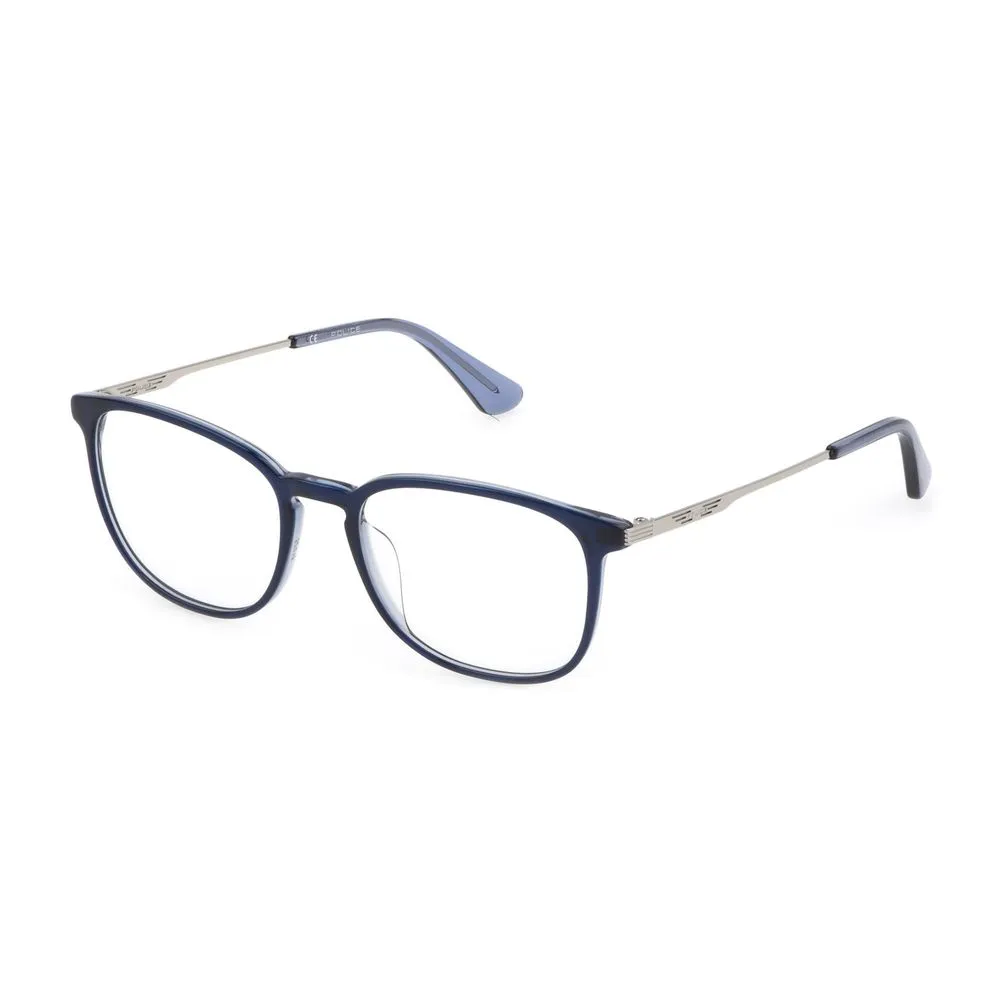 Police Men's Blue Plastic Frames