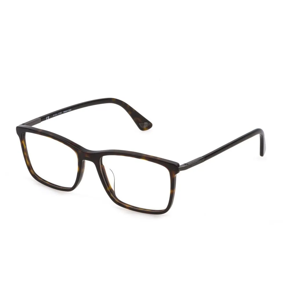 Police Men's Brown Plastic Frames