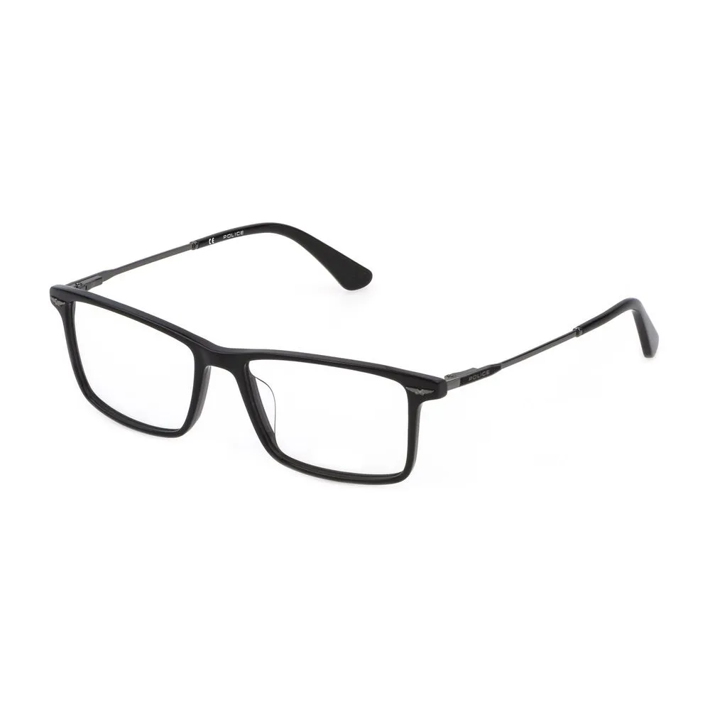 Police Men's Black Plastic Frames