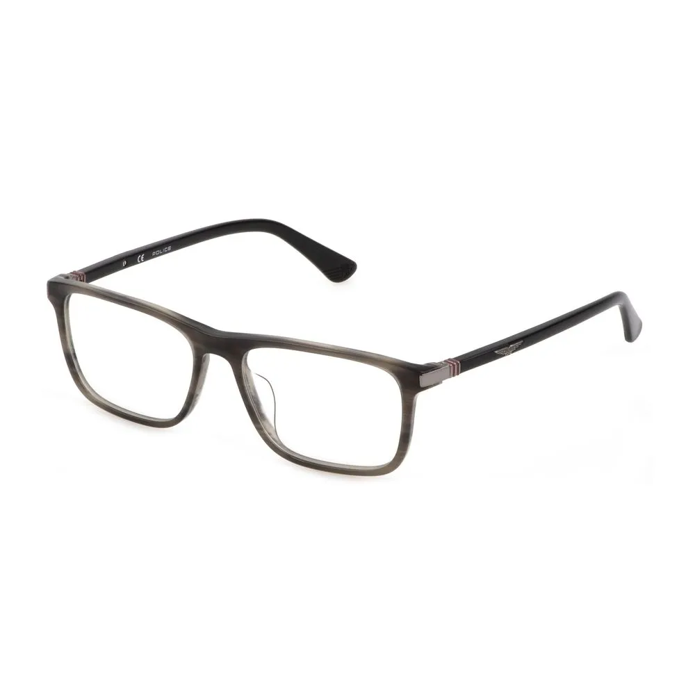 Police Men's Gray Plastic Frames