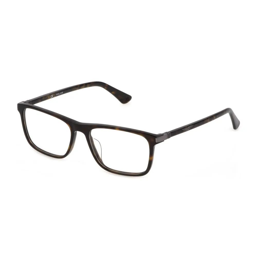 Police Men's Brown Plastic Frames