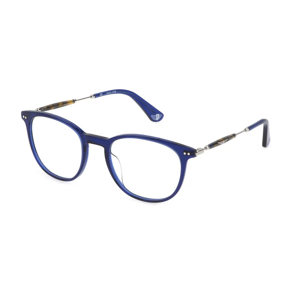 Police Men's Blue Plastic Frames