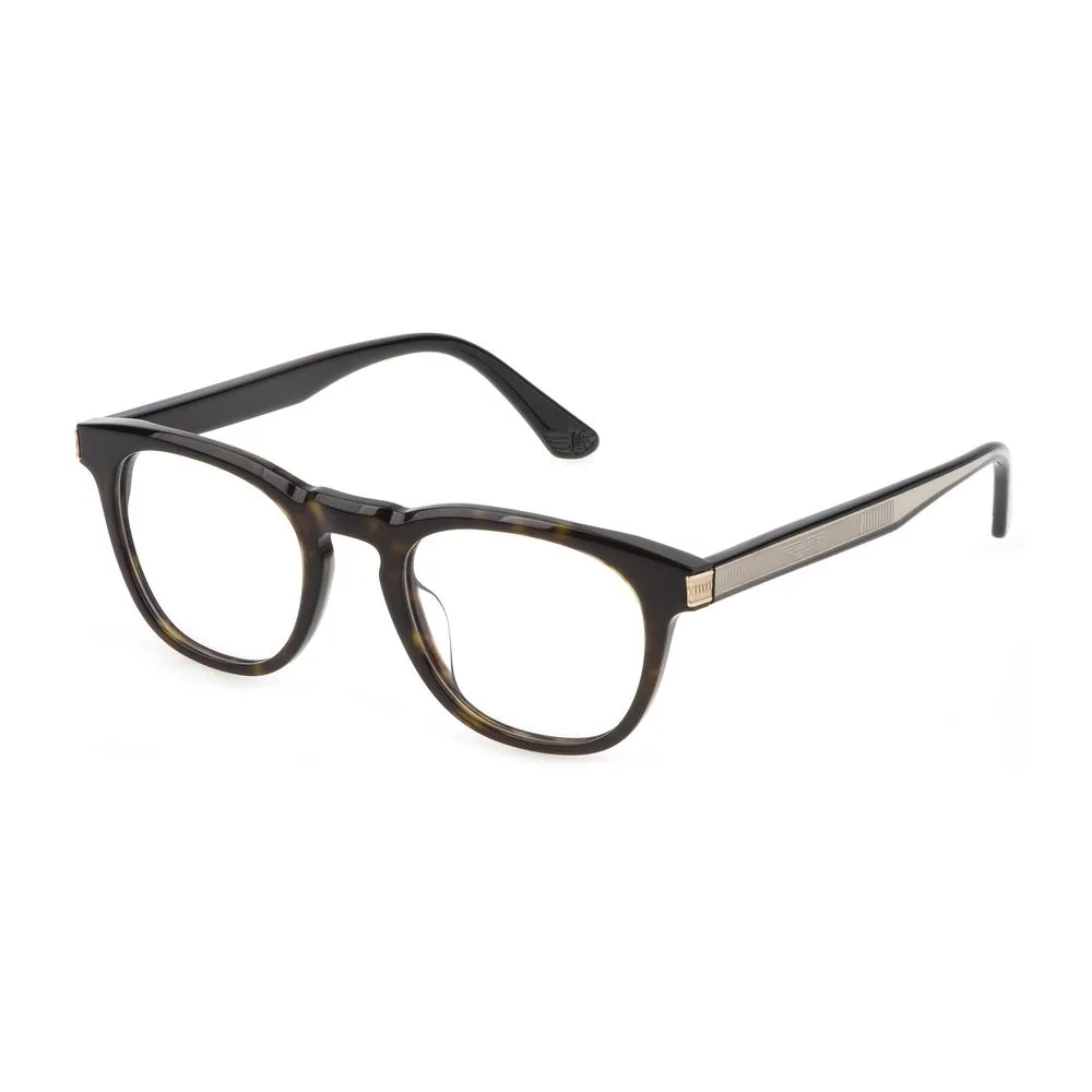 Police Men's Brown Plastic Frames