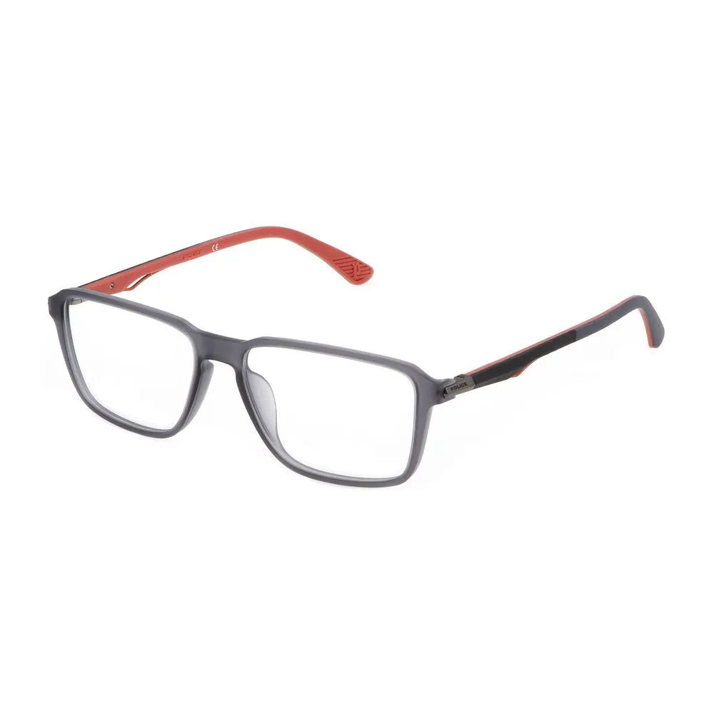 Police Men's Gray Plastic Frames