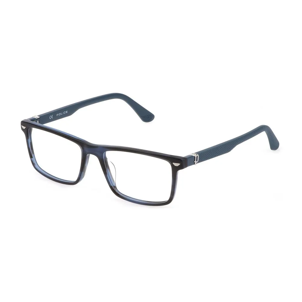 Police Men's Blue Plastic Frames