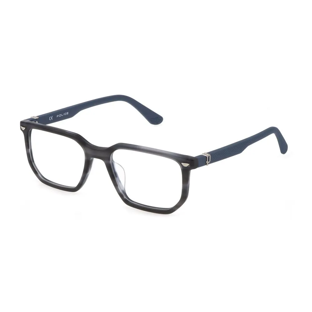 Police Men's Blue Plastic Frames