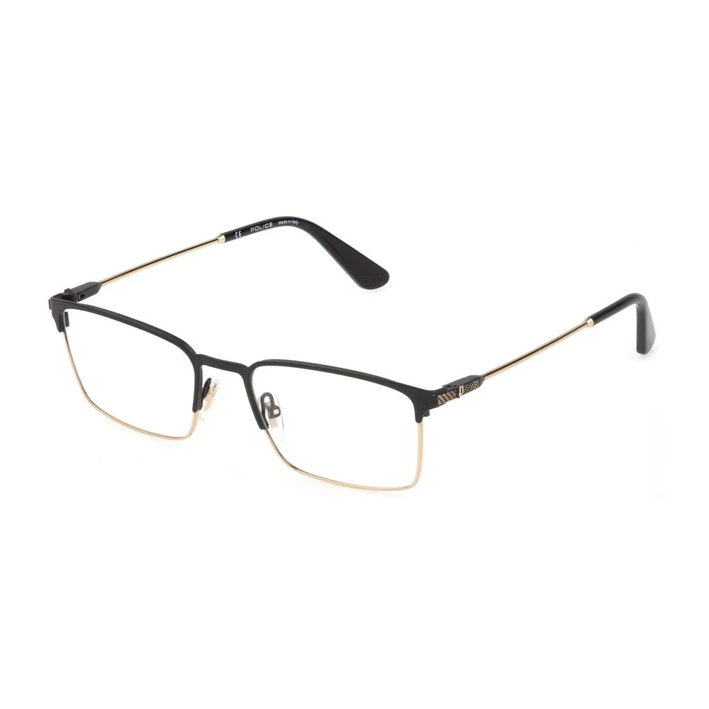 Police Men's Black Metal Frames