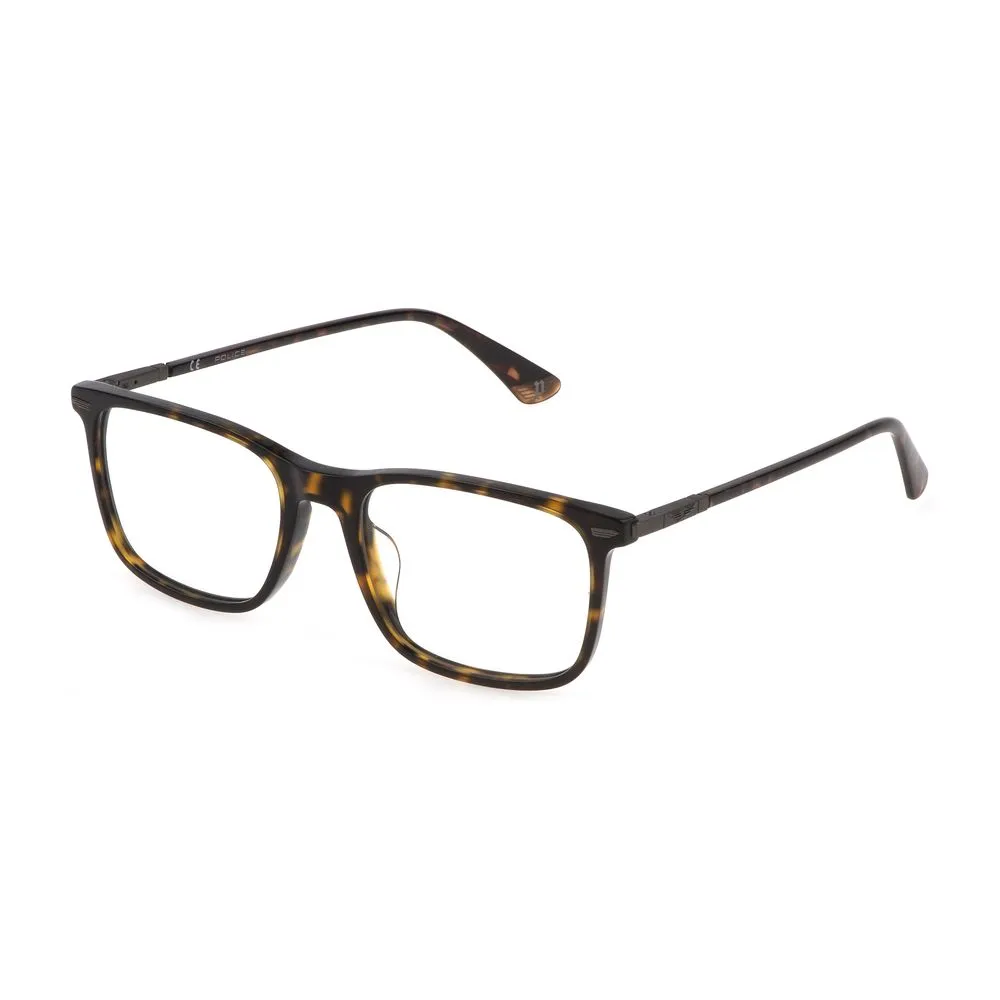 Police Men's Brown Plastic Frames