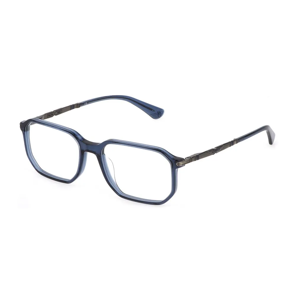 Police Men's Blue Plastic Frames