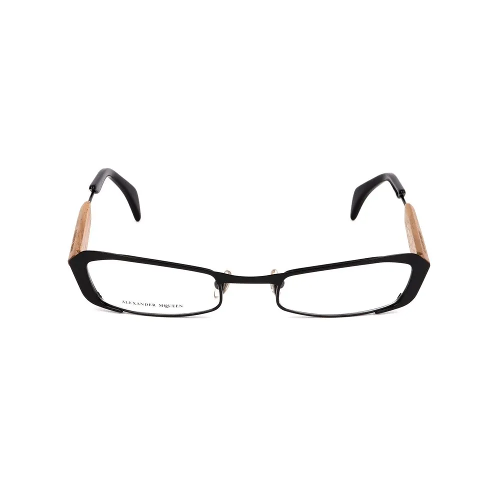 Alexander McQueen Unisex Black Metal Frames