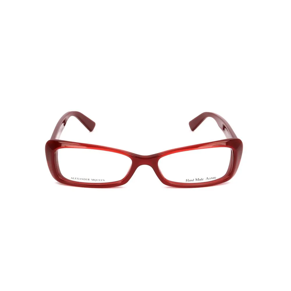 Alexander McQueen Women's Burgundy Acetate Frames