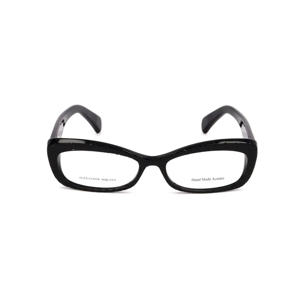 Alexander McQueen Women's Black Acetate Frames