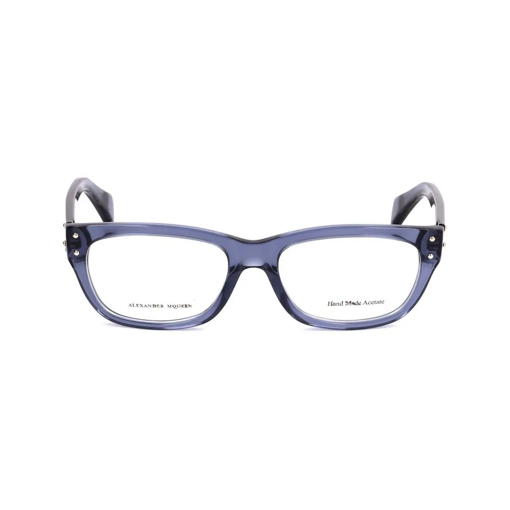 Alexander McQueen Unisex Blue Acetate Frames