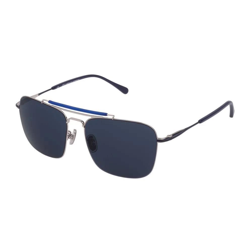 Carolina Herrera Men's Silver Metal Sunglasses