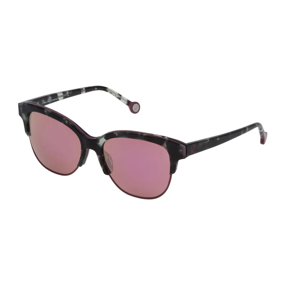 Carolina Herrera Unisex Gray Acetate Sunglasses