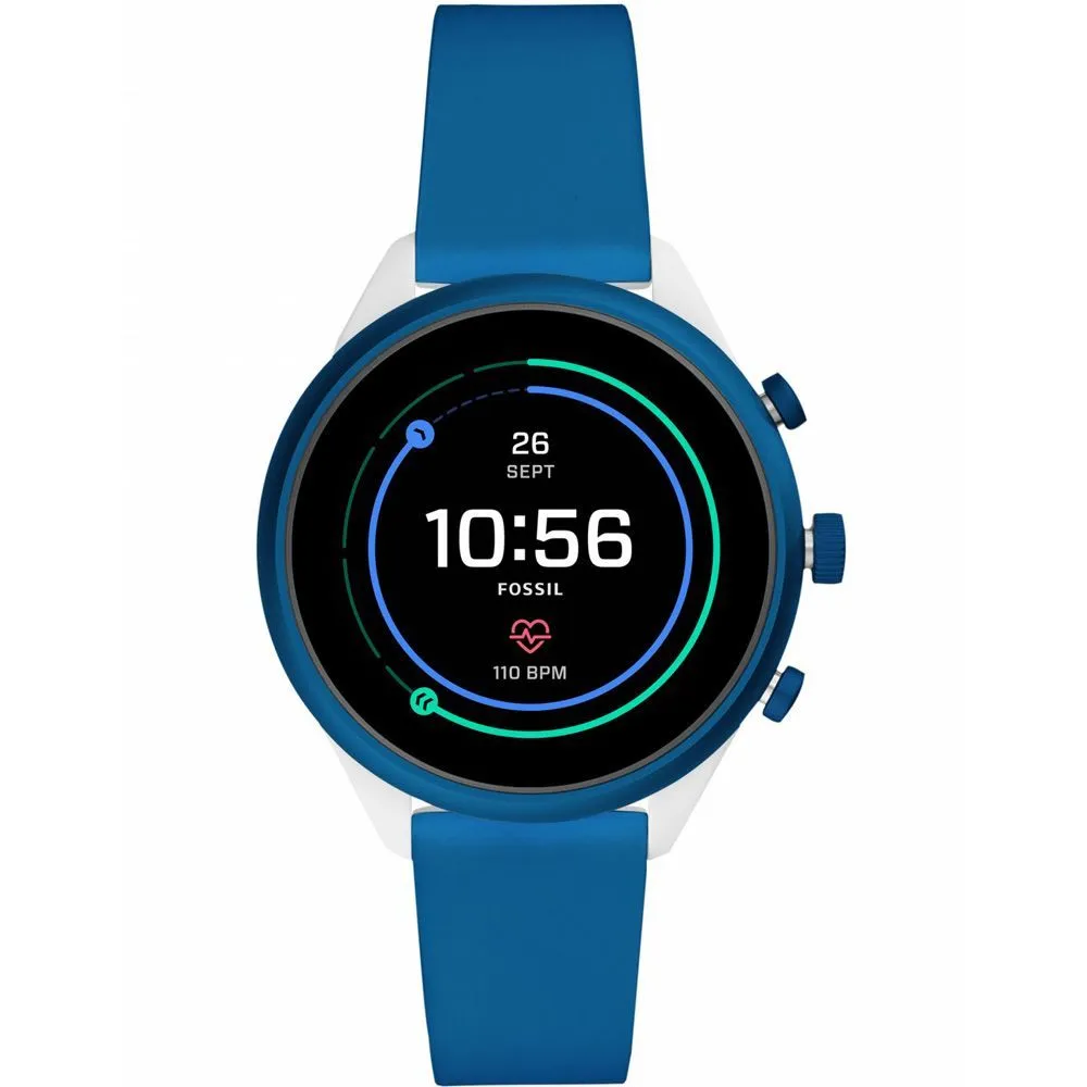 Fossil Women's Blue Silicone Watch