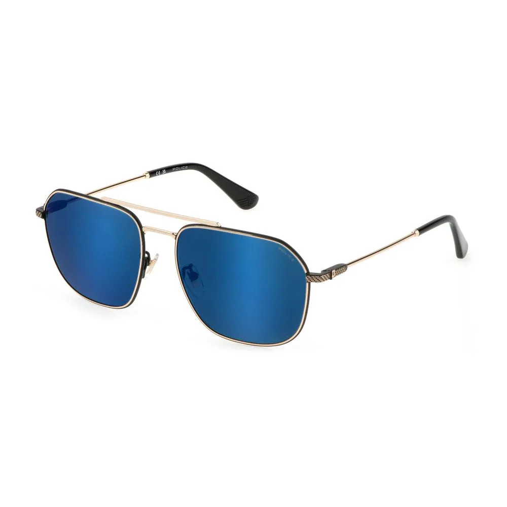 Police Men's Gold Metal Sunglasses