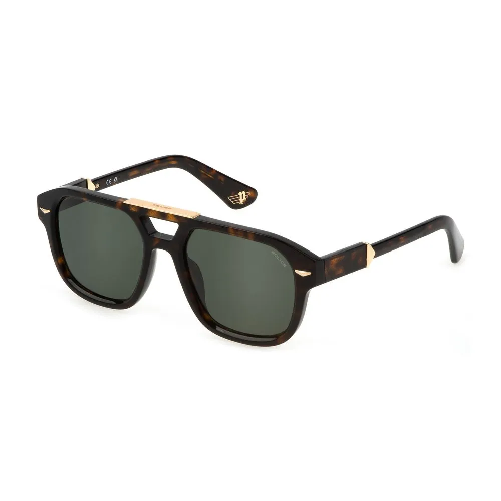 Police Men's Brown Acetate Sunglasses