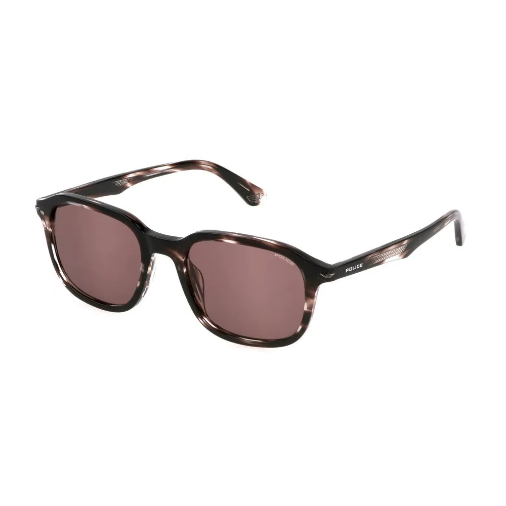 Police Men's Brown Acetate Sunglasses