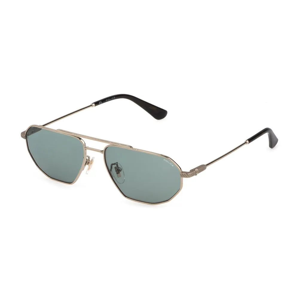 Police Men's Gray Metal Sunglasses
