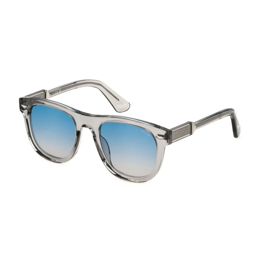 Police Men's Gray Acetate Sunglasses