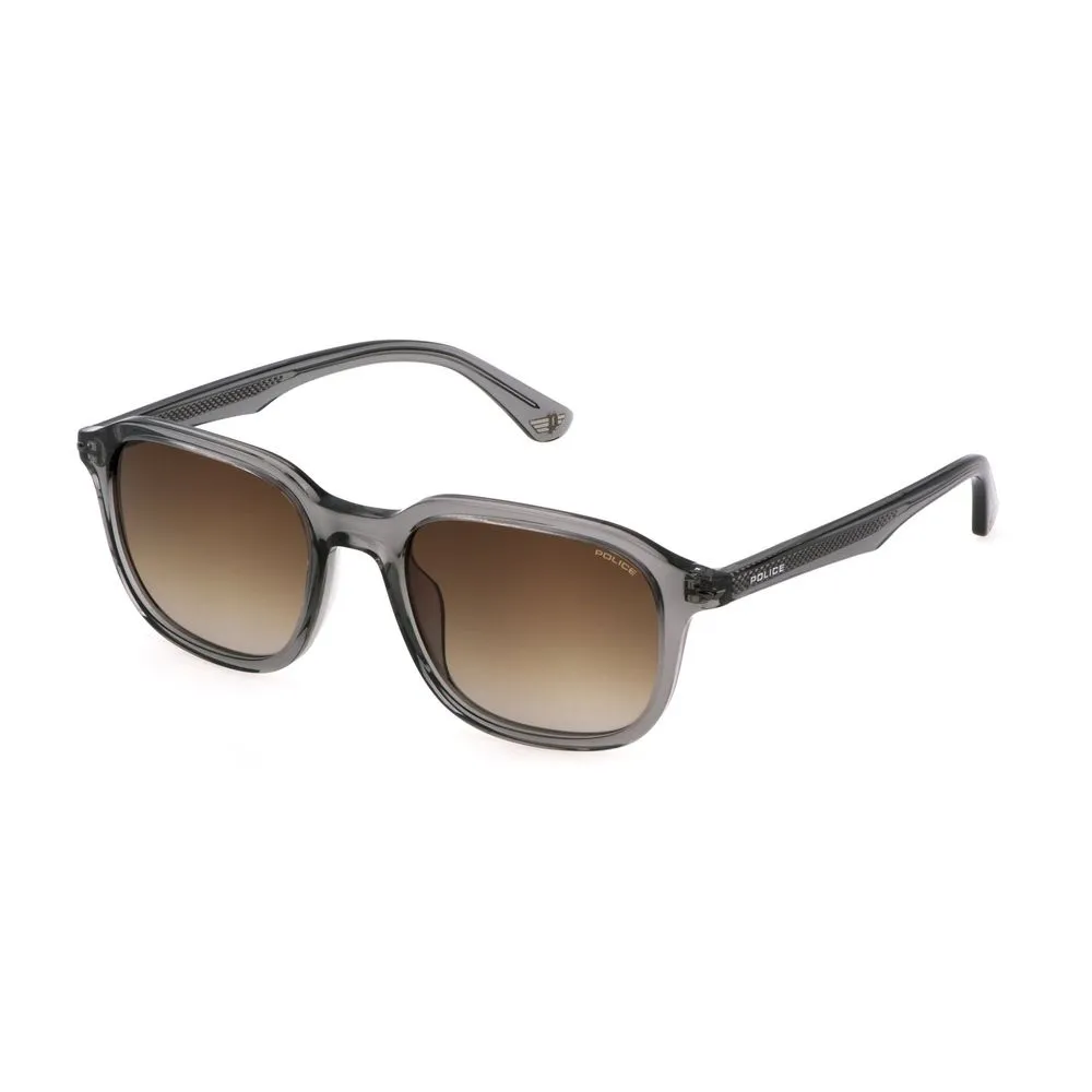 Police Men's Gray Acetate Sunglasses