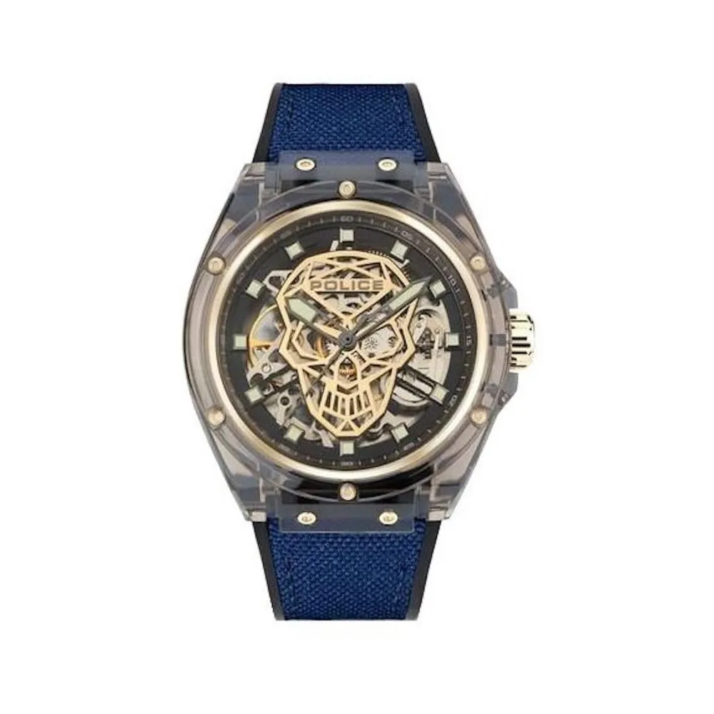 Police Men's Blue Silicone Watch