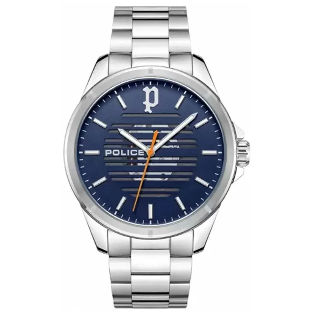 Police Men's Gray Stainless Steel Watch
