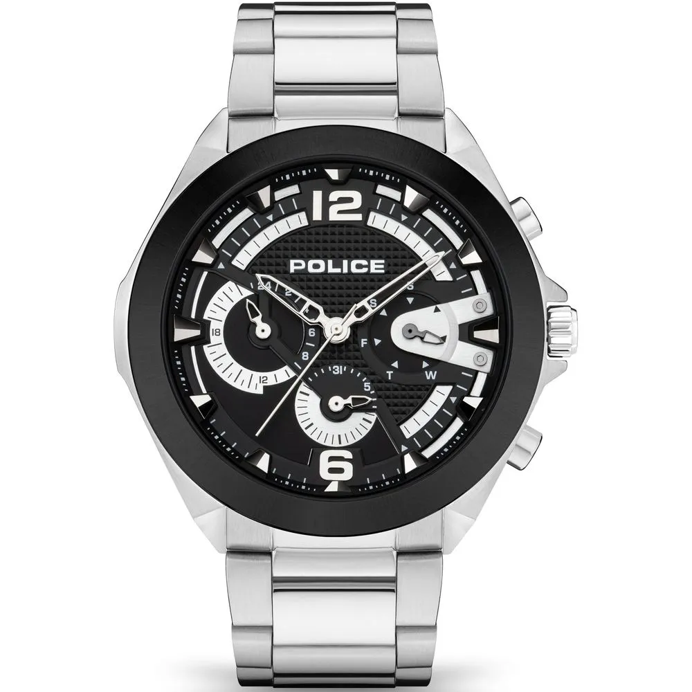 Police Men's Silver Stainless Steel Watch