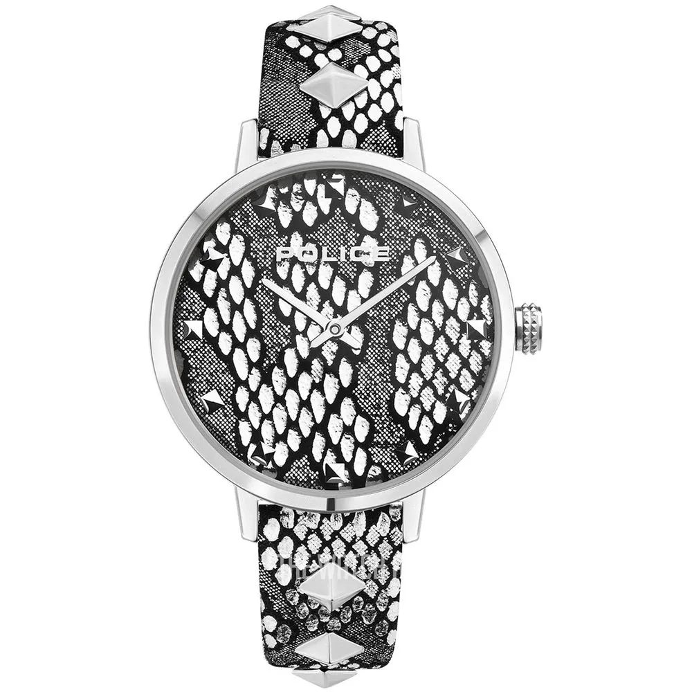 Police Women's Gray Leather Watch