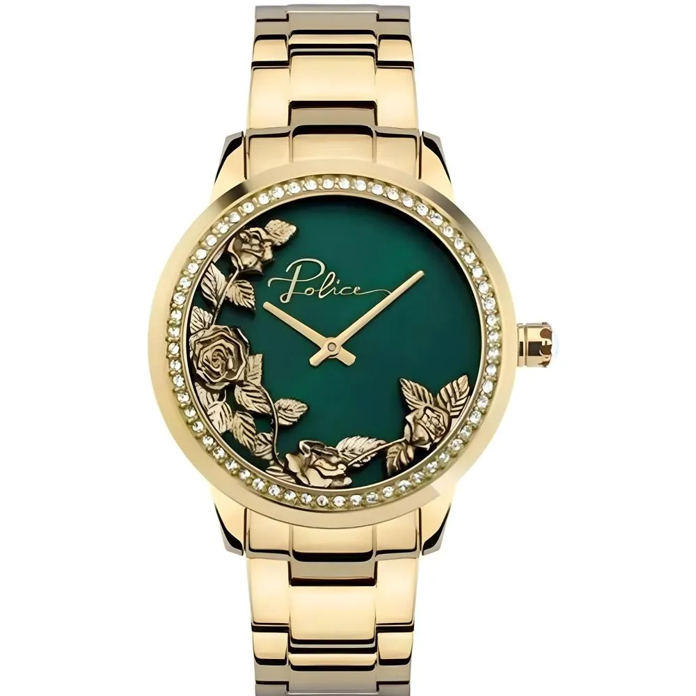 Police Women's Gold Stainless Steel Watch