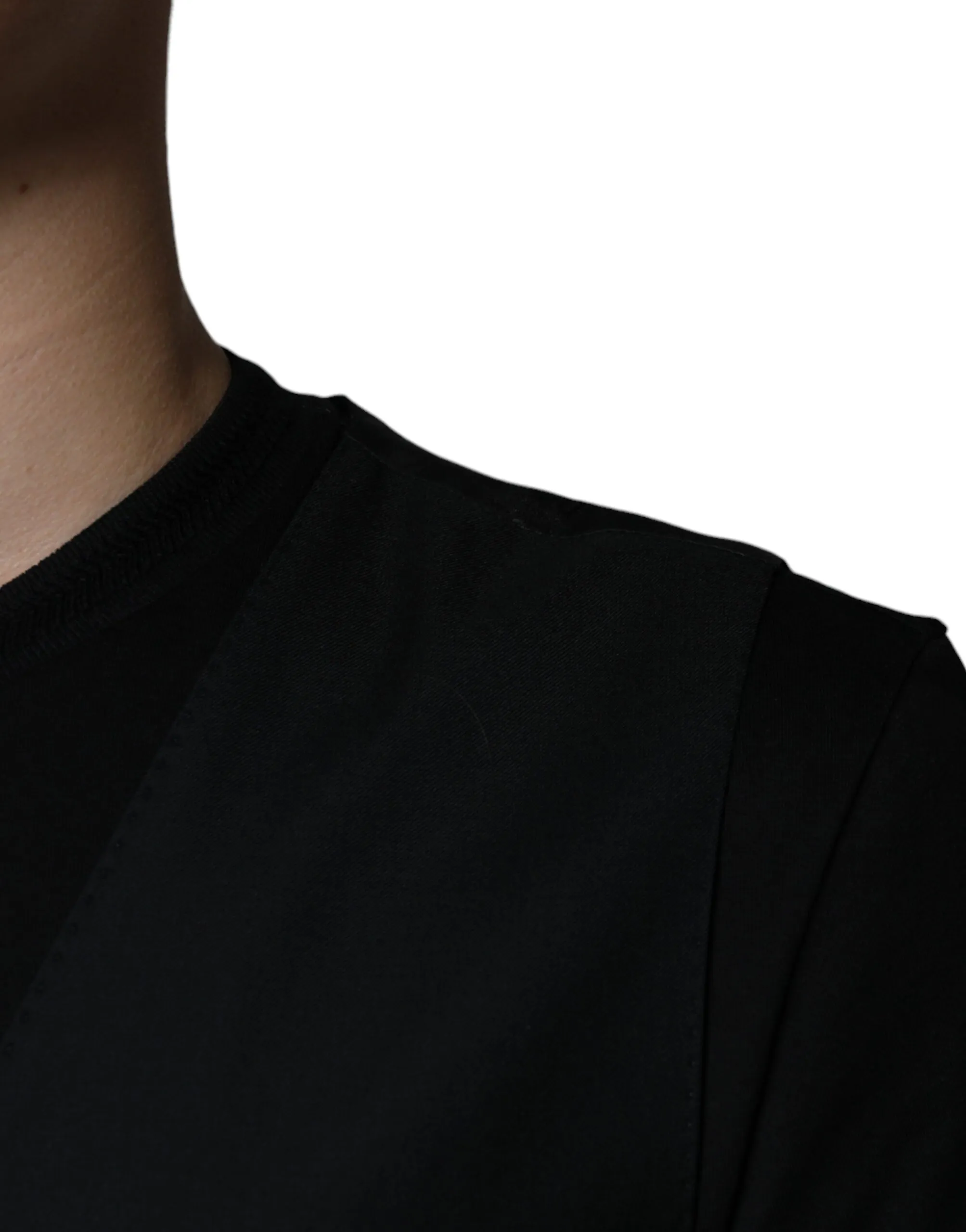 Dolce & Gabbana Men's Black Wool Waistcoat Dress Formal Vest