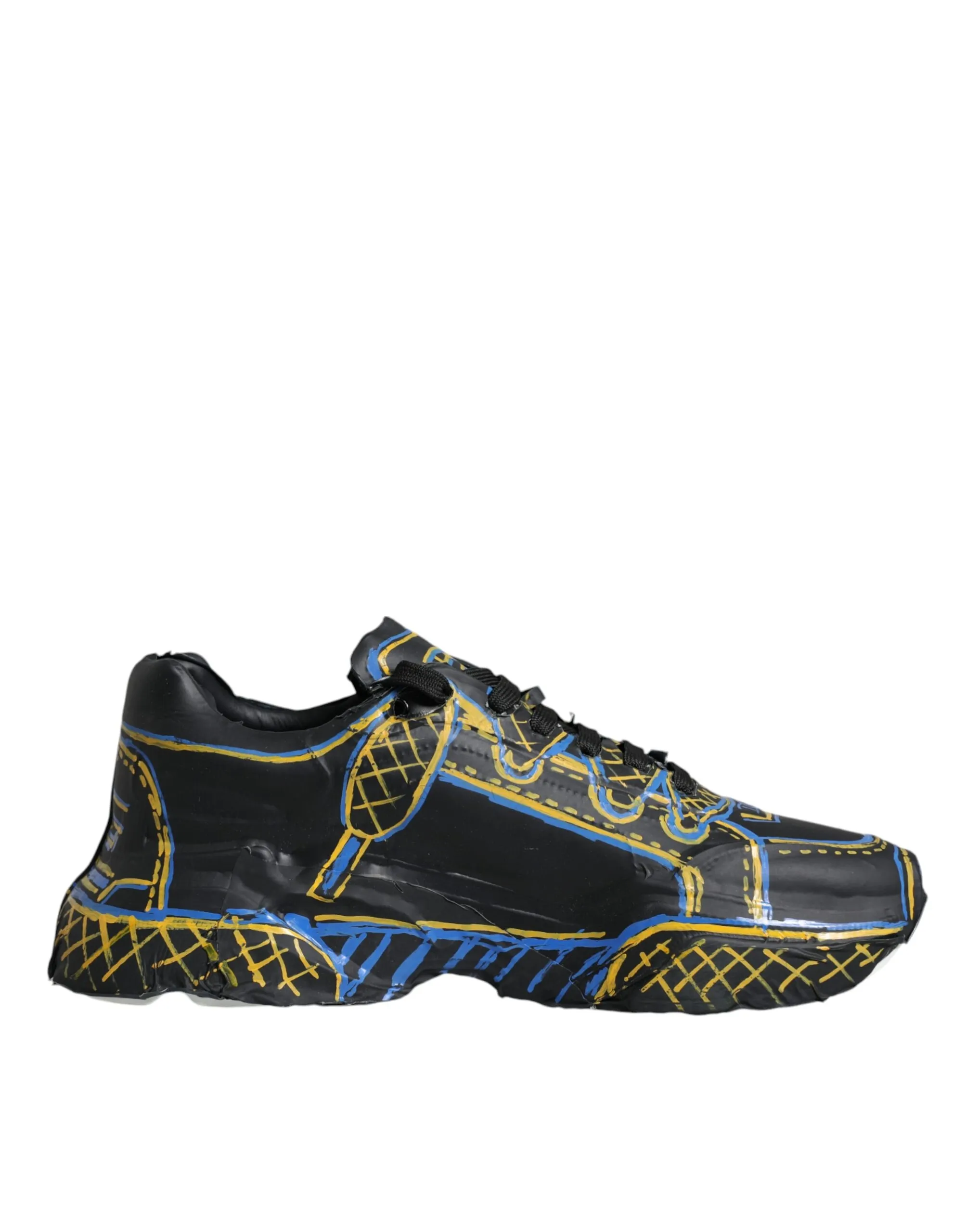 Dolce & Gabbana Men's Multicolor Leather Daymaster Sneakers Shoes