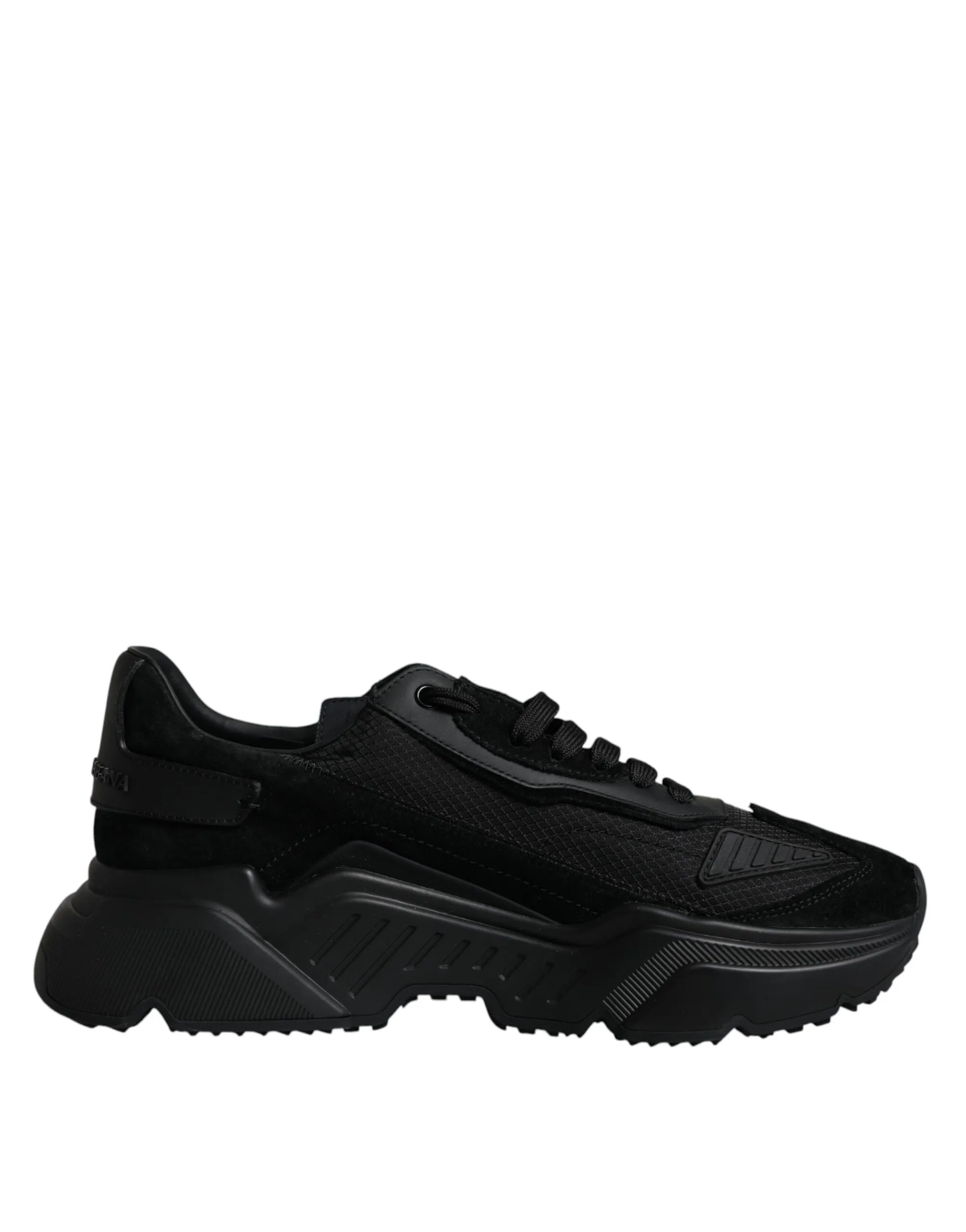 Dolce & Gabbana Men's Black Leather Daymaster Low Top Sneakers Shoes