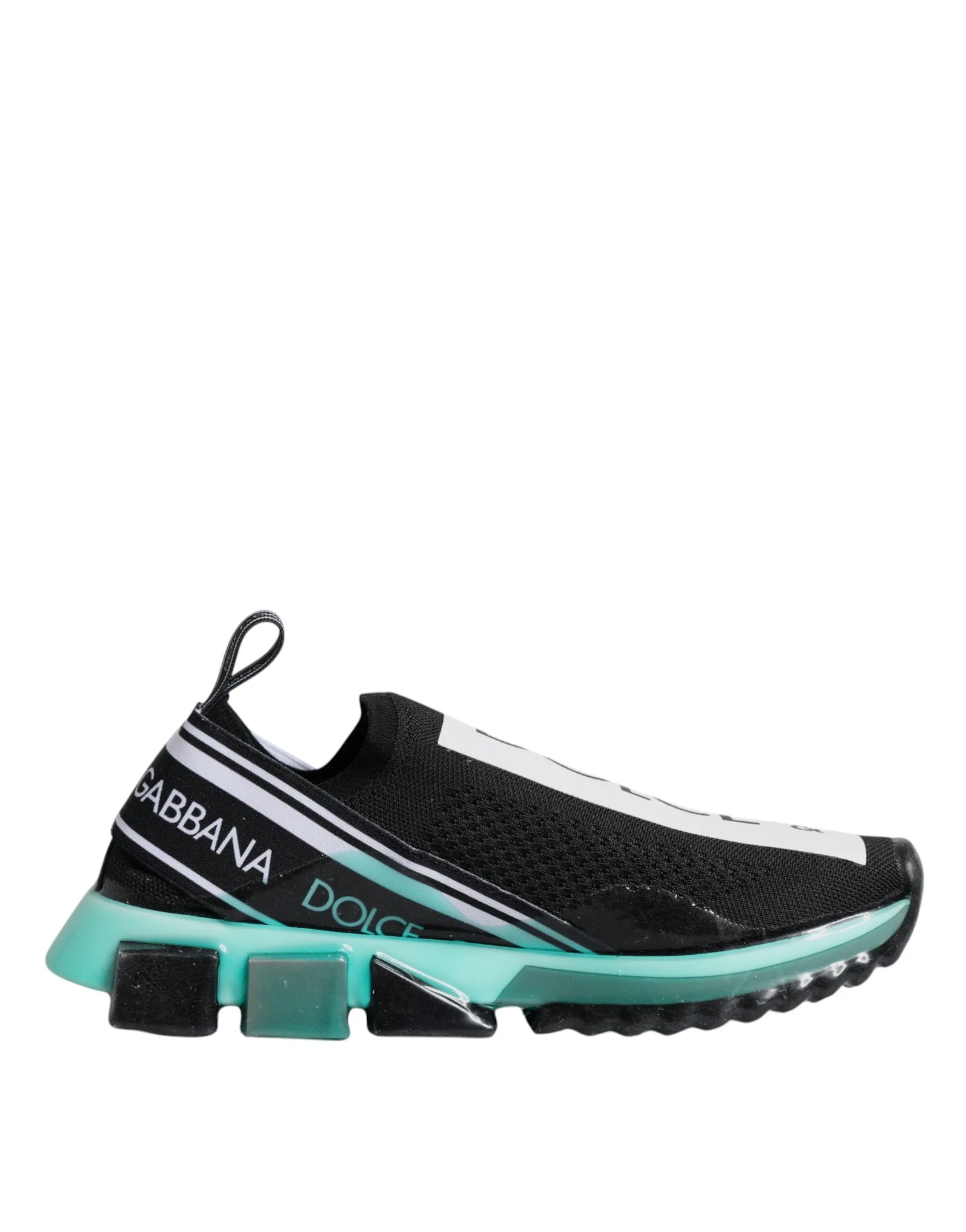 Dolce & Gabbana Men's Black Blue Sorrento Slip On Sneakers Shoes