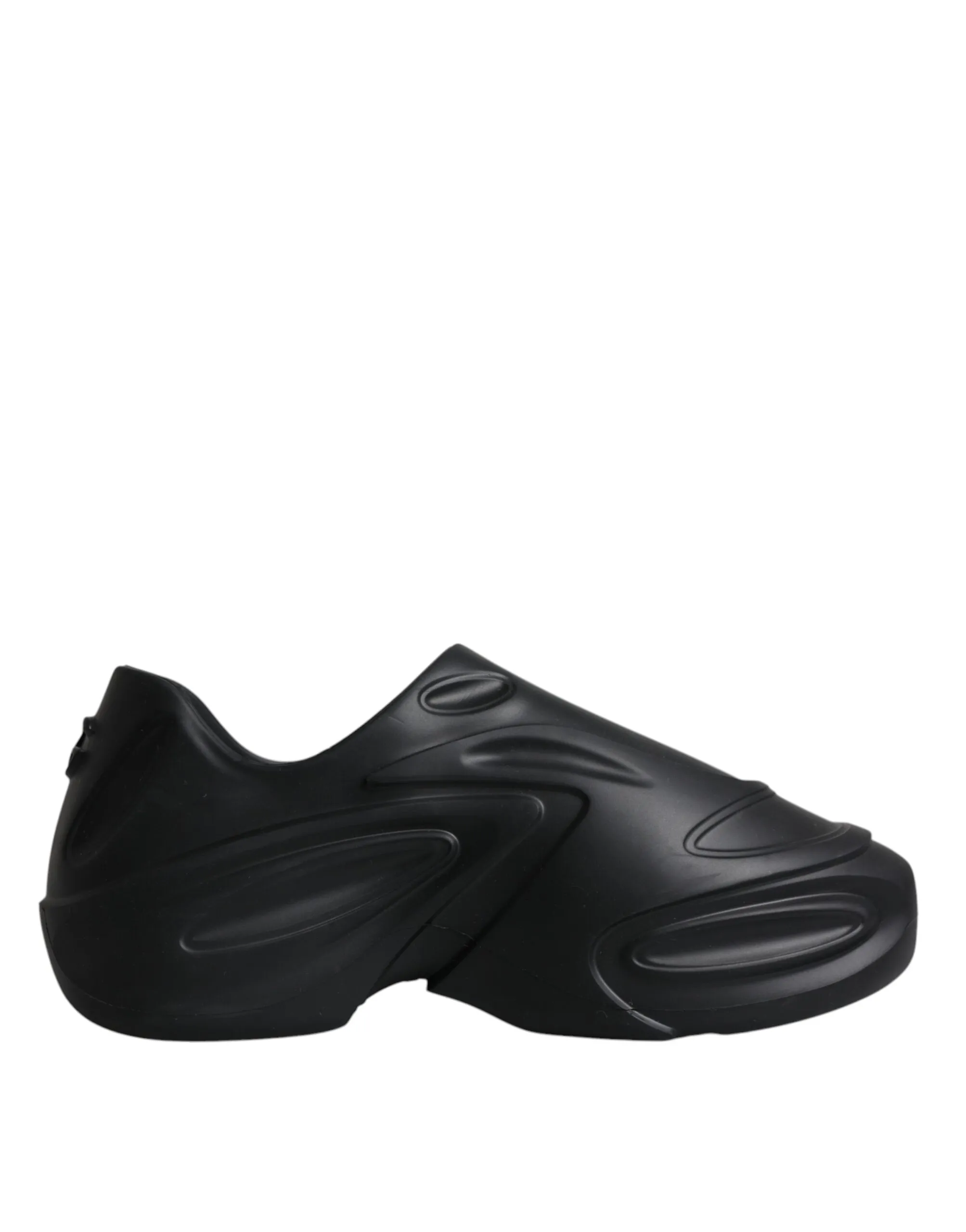 Dolce & Gabbana Men's Black Foiled Rubber Toy Low Top Sneakers Shoes