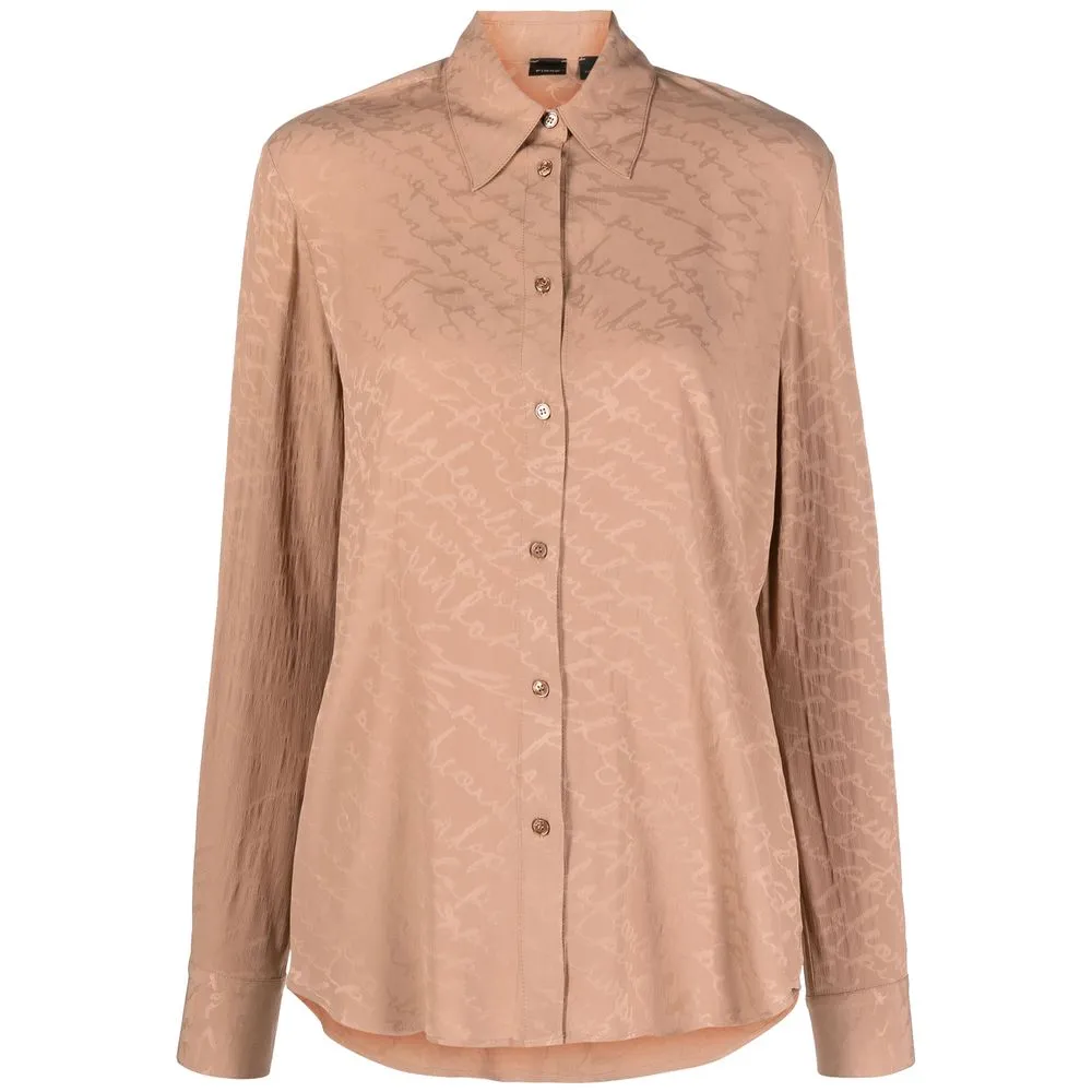PINKO Women's Beige Acetate Shirt