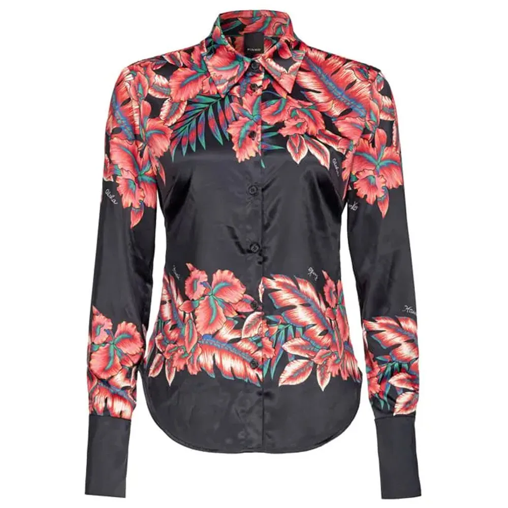 PINKO Women's Black Viscose Shirt