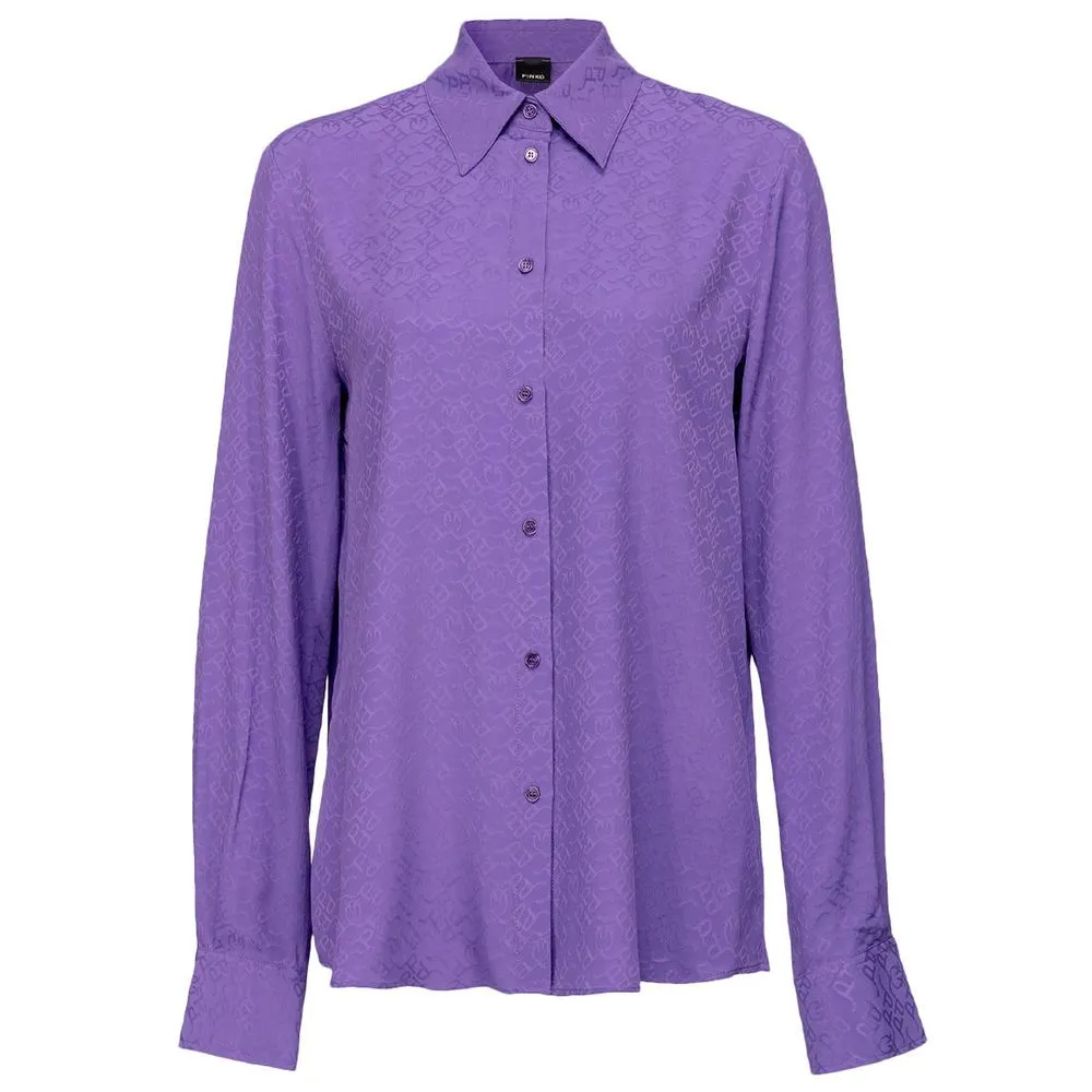 PINKO Women's Purple Acetate Shirt