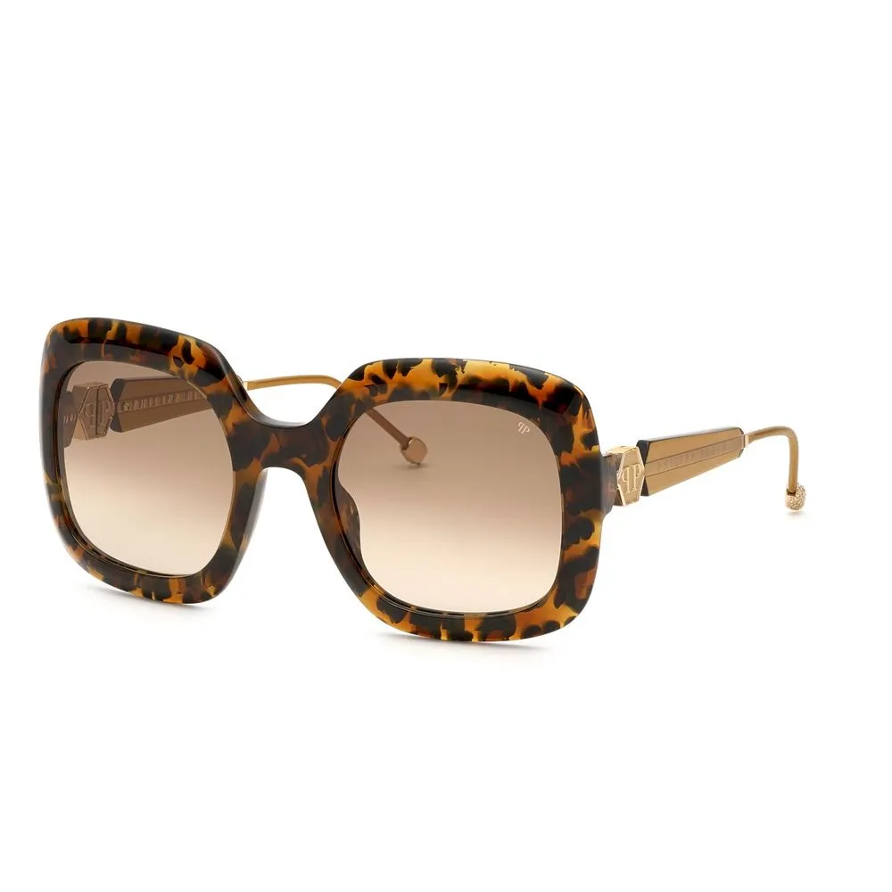 Philipp Plein Women's Brown Acetate Sunglasses