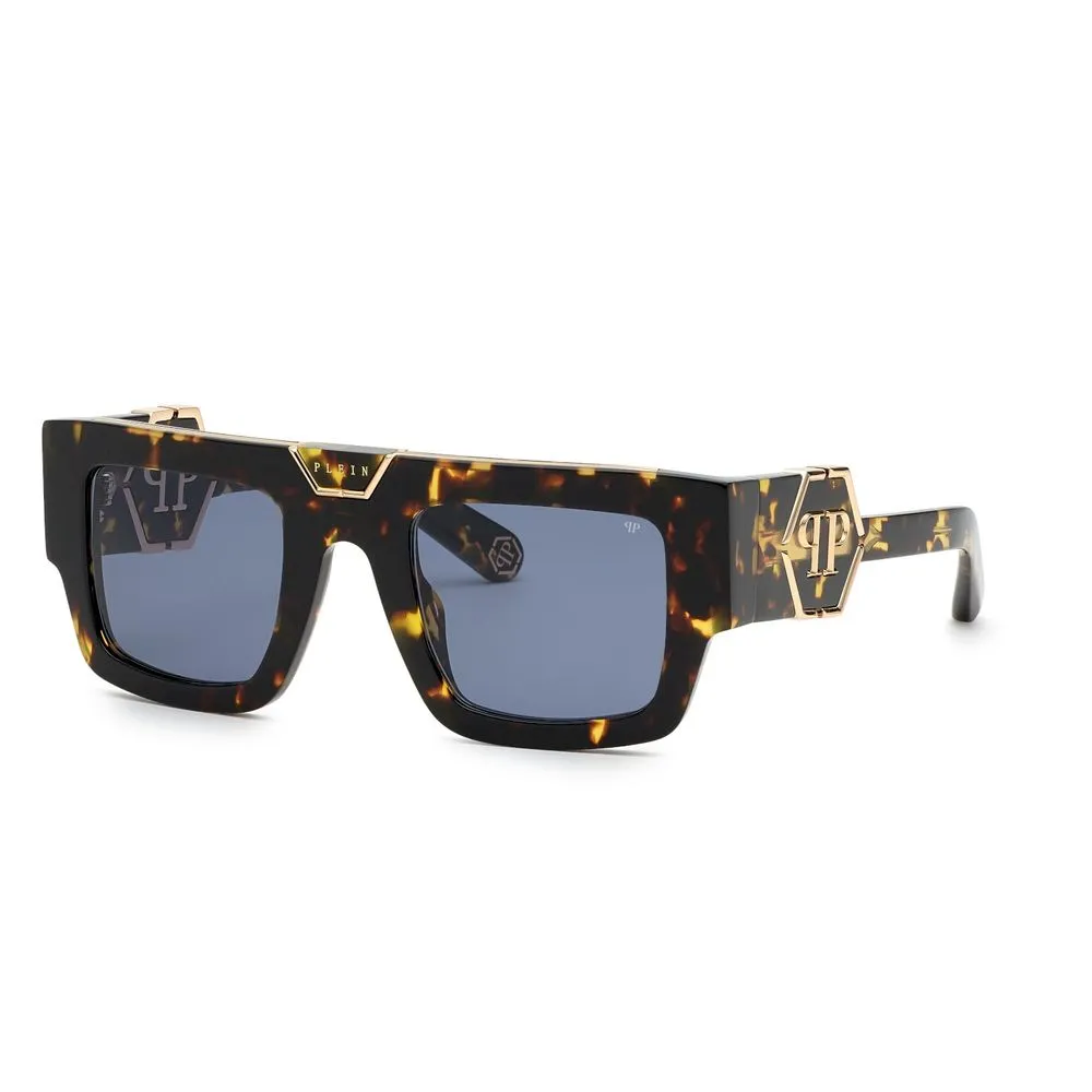 Philipp Plein Men's Brown Acetate Sunglasses
