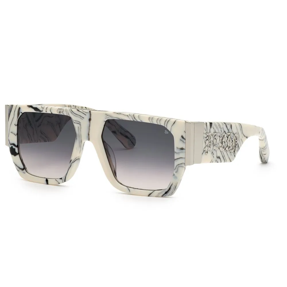 Philipp Plein Men's White Acetate Sunglasses