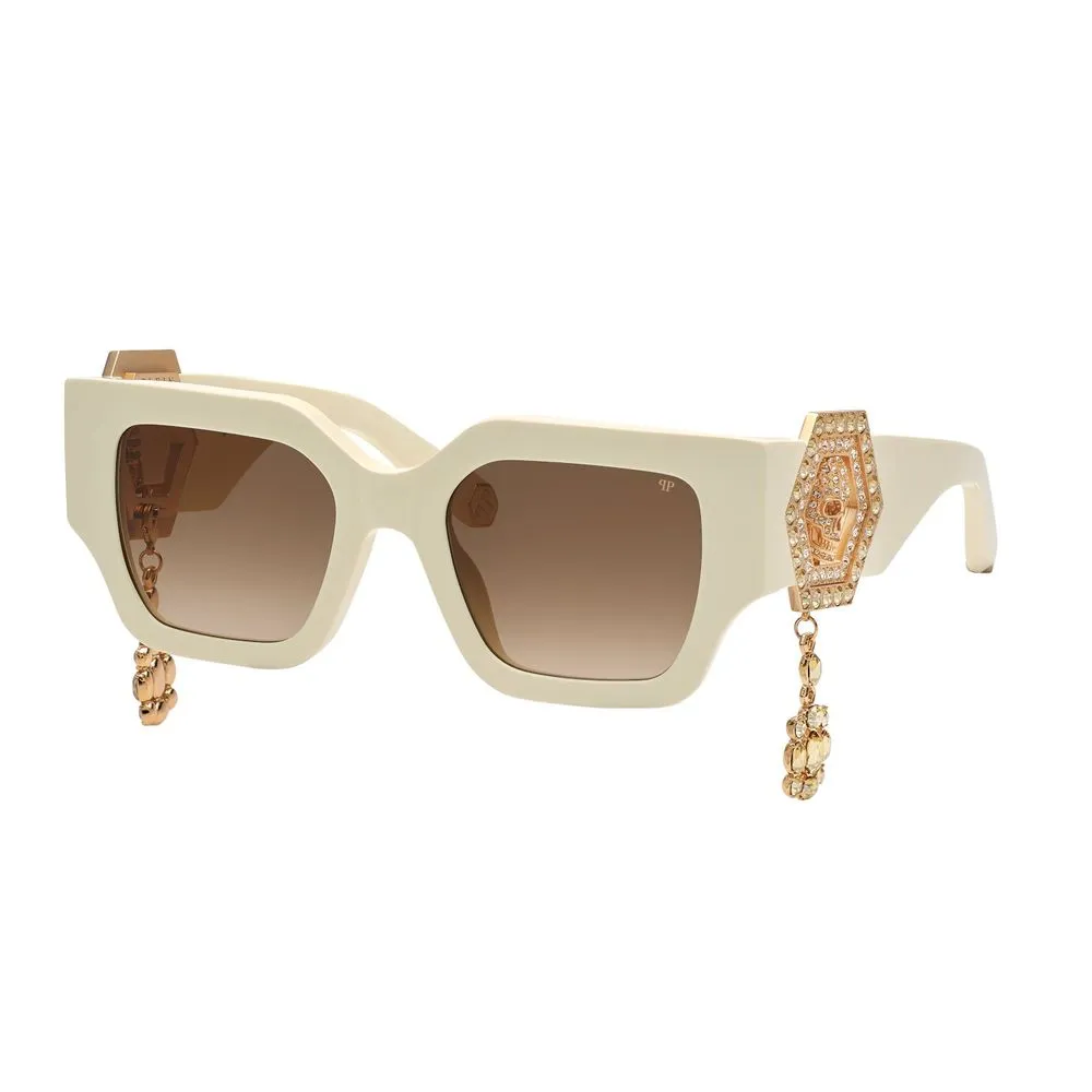 Philipp Plein Women's White Acetate Sunglasses