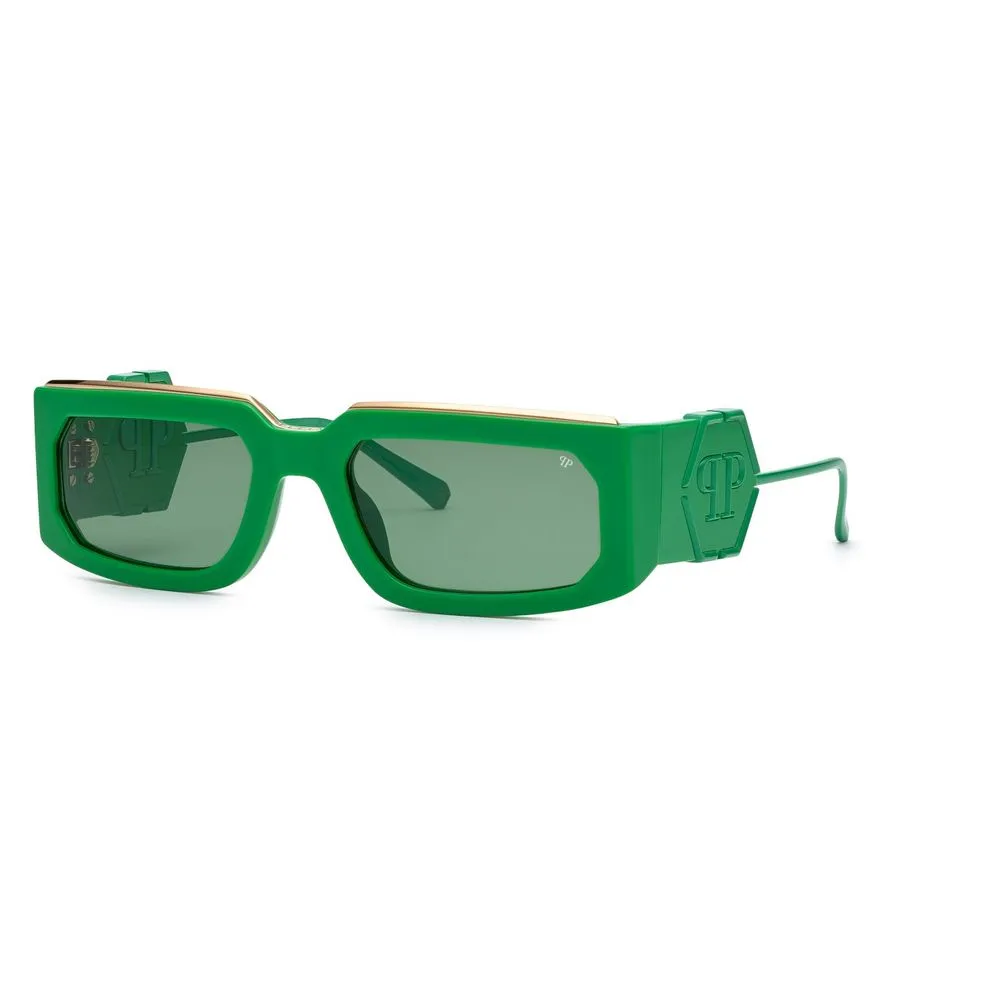 Philipp Plein Unisex Green Acetate Sunglasses