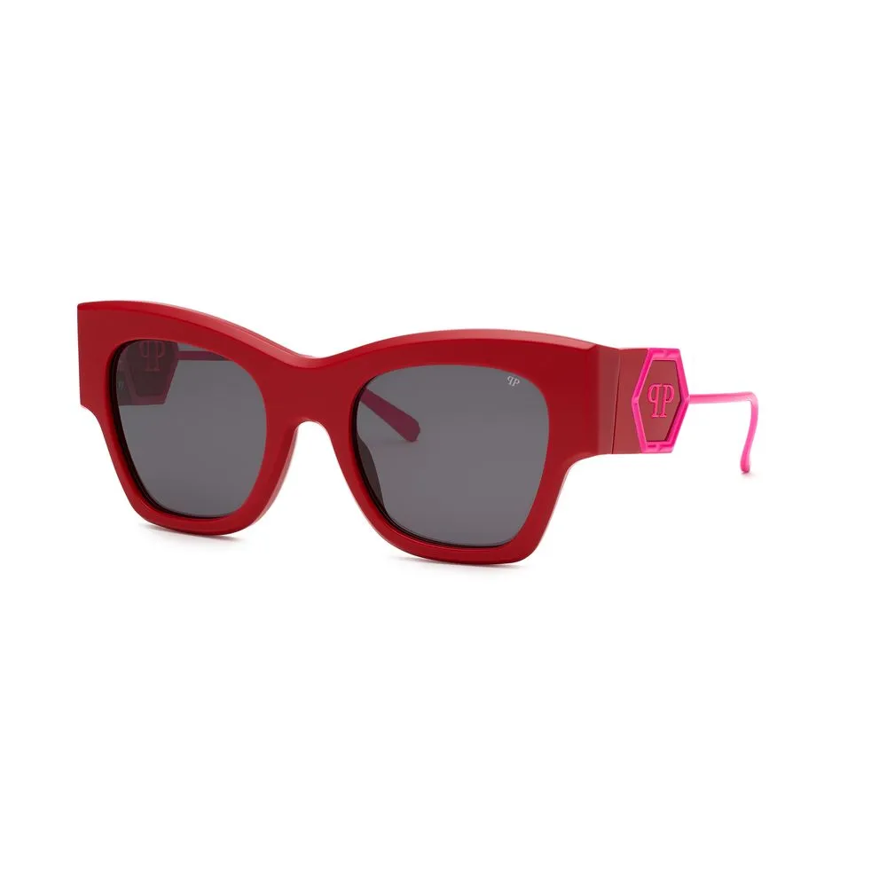 Philipp Plein Women's Red Acetate Sunglasses