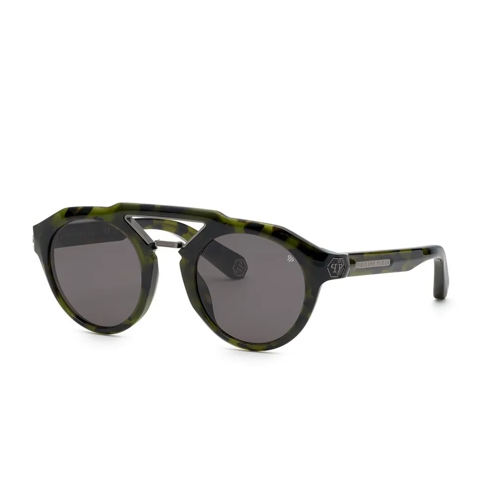 Philipp Plein Men's Green Acetate Sunglasses