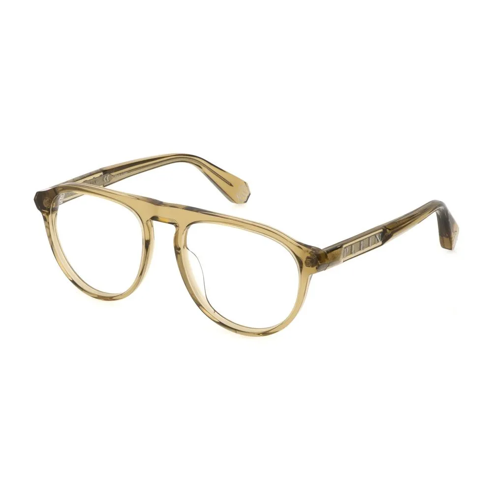 Philipp Plein Men's Beige Acetate Frames