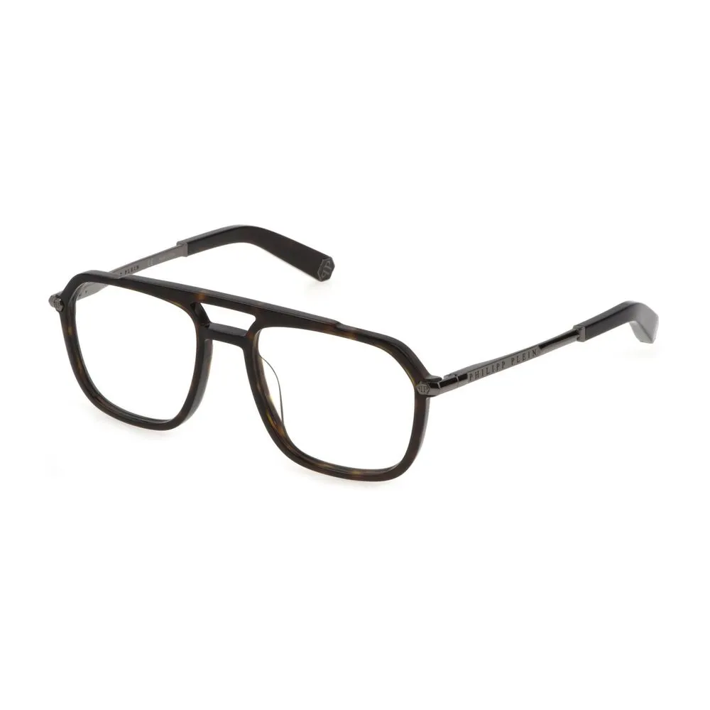 Philipp Plein Men's Brown Acetate Frames